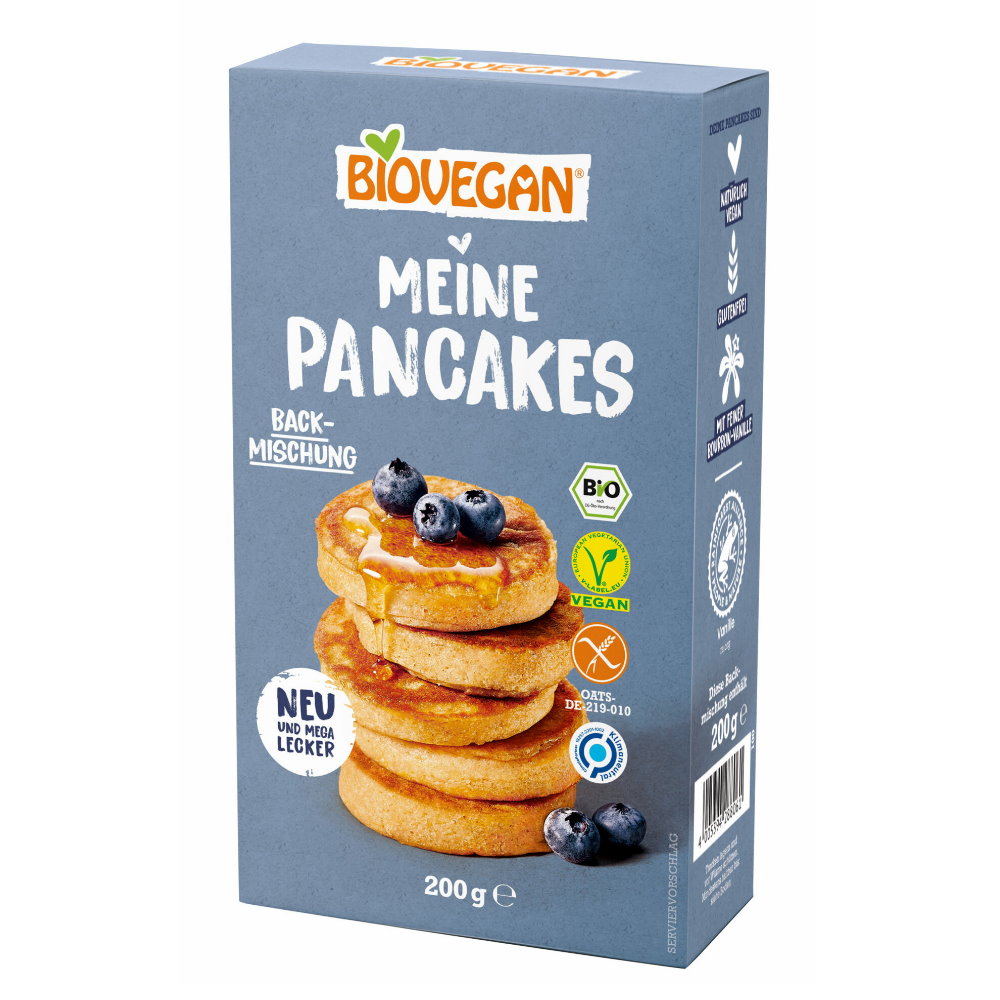 BioVegan Organic Baking Mix My Pancakes 200g, χωρίς γλουτένη 